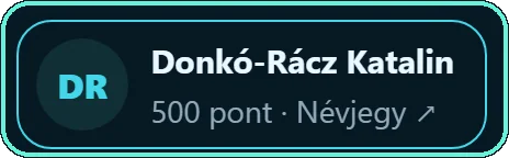 Névjegykártya közelről